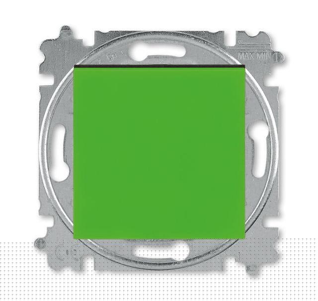Переключатель 1-кл. СП Levit IP20 зел./дым. черн. ABB 2CHH590645A6067