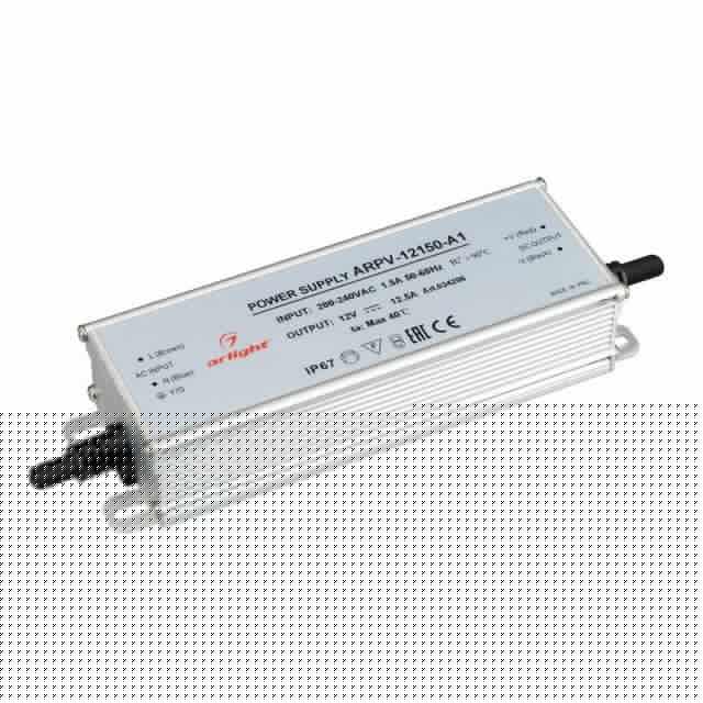 Блок питания ARPV-12150-A1 150Вт 12В 12.5А IP67 метал. Arlight 034206
