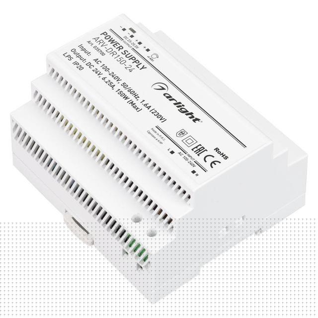 Блок питания ARV-DR150-24 150Вт 24В 6.25А IP20 DIN-рейка Arlight 035700