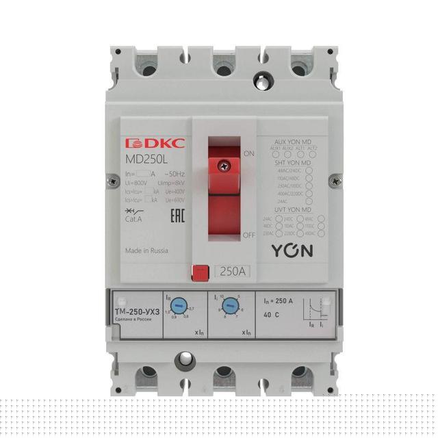 Выключатель автоматический 3п 160А 40кА Ir 0.7…1xIn Ii 5…10xIn YON MD250N-TM160