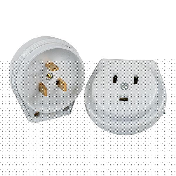 Разъем 1-м СП РШ-ВШ 32А IP20 250В 2P+PE пластик. бел. PROxima EKF AS-250-H-02