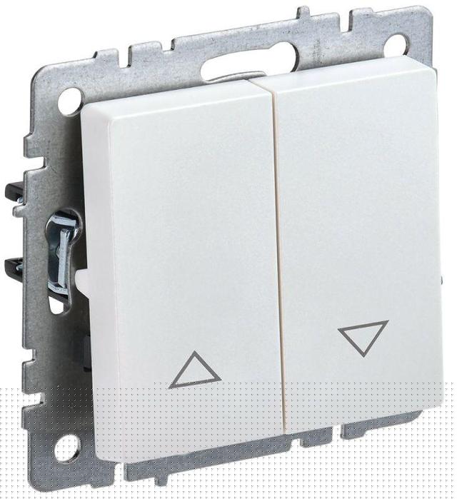 Выключатель жалюзи СП BRITE ВС10-1-5-БрЖ 10А жемчуж. IEK BR-V15-0-10-K36