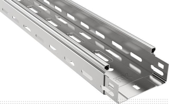Лоток листовой перфорированный 100х50 L3000 сталь 0.7мм IEK CLP10-050-100-3