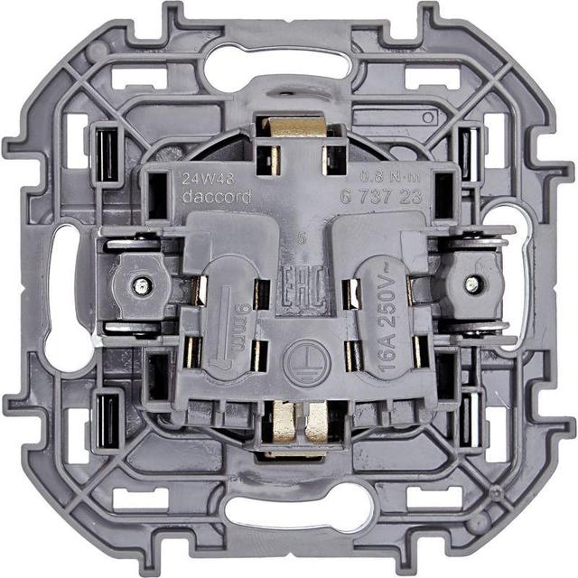 Розетка 1-м СП Inspiria 16А IP20 250В 2P+E немецк. стандарт механизм антрацит Leg 673723