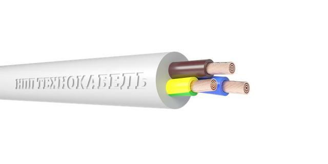 Провод ПВС 3х1.5 (2х1.5+1х1.5) 380В Б (бухта) (м) Технокабель 00-00148771