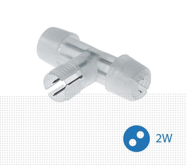 Коннектор "T"-образный для Дюралайта 2W 13мм (уп.10шт) Космос KOC-DL-2W13-CT
