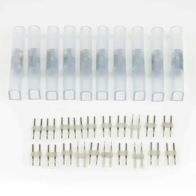 Соединитель контактный прямой UTC-K-12/N21 CLEAR 010 POLYBAG для светодиод. лент ULS-N21 NEON 220В 8х16мм 2 контакта прозр. (уп.10шт) Uniel UL-00007238